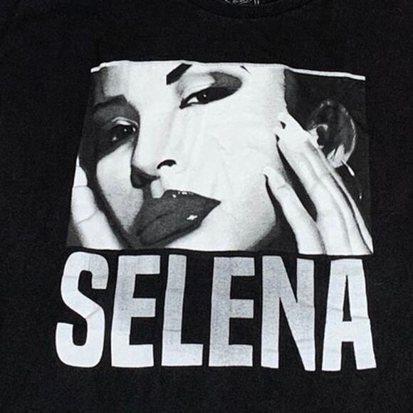 Selena Vintage Men T Shirt Quintanilla Official Merchandise Graphic Black XL Pop - Picture 2 of 6
